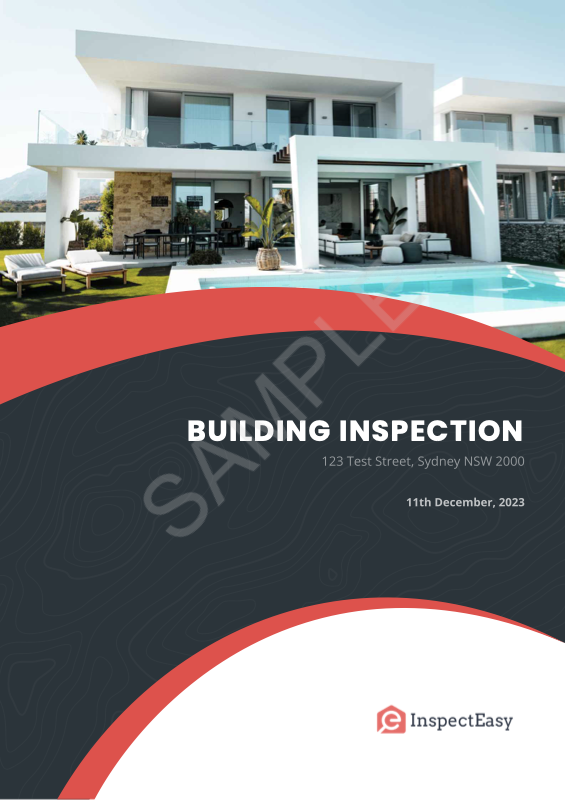 Sample InspectEasy inspection report cover